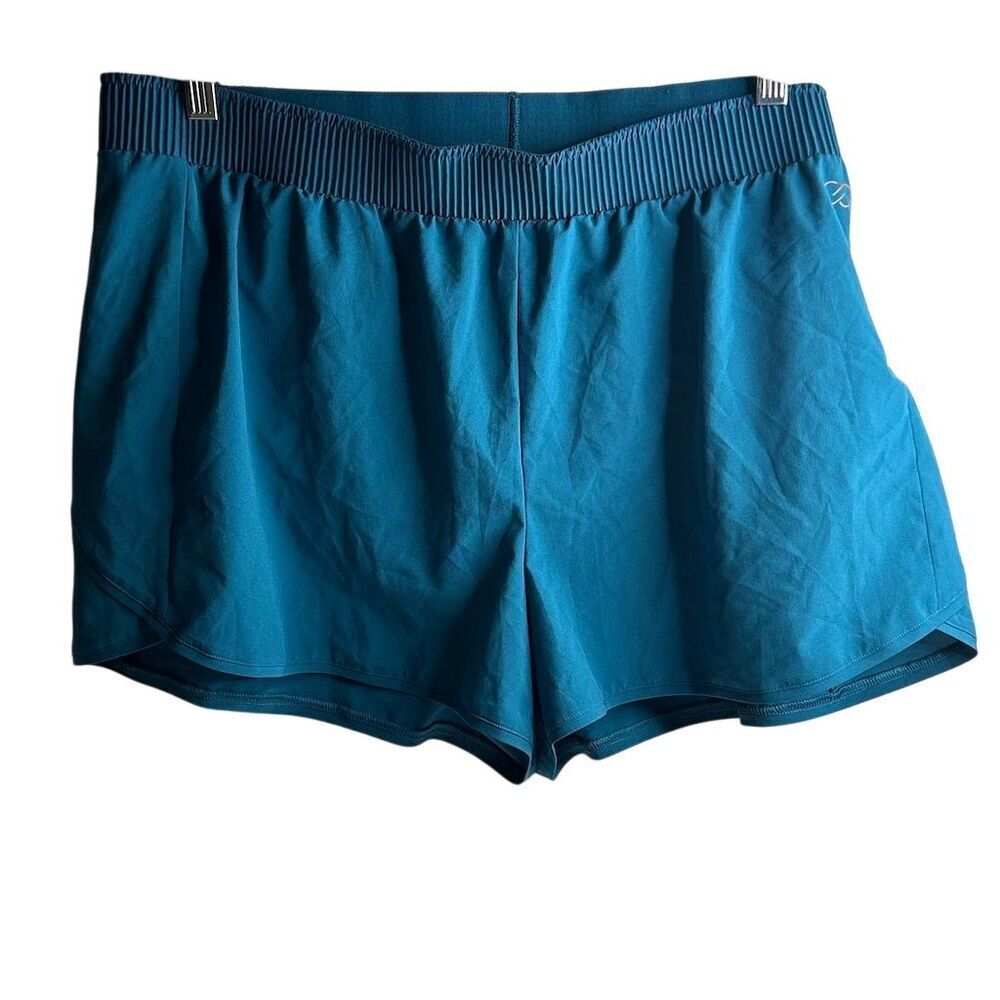 Calia Women's Athletic Shorts XXL Blue with Zippered Pocket